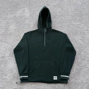 Kari Traa Rothe 1/2 Zip Fleece Hoodie Womens Size XL Green Pullover